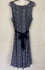 Women’s Blue Sleeveless Haani Midi  Dress Size 2X
