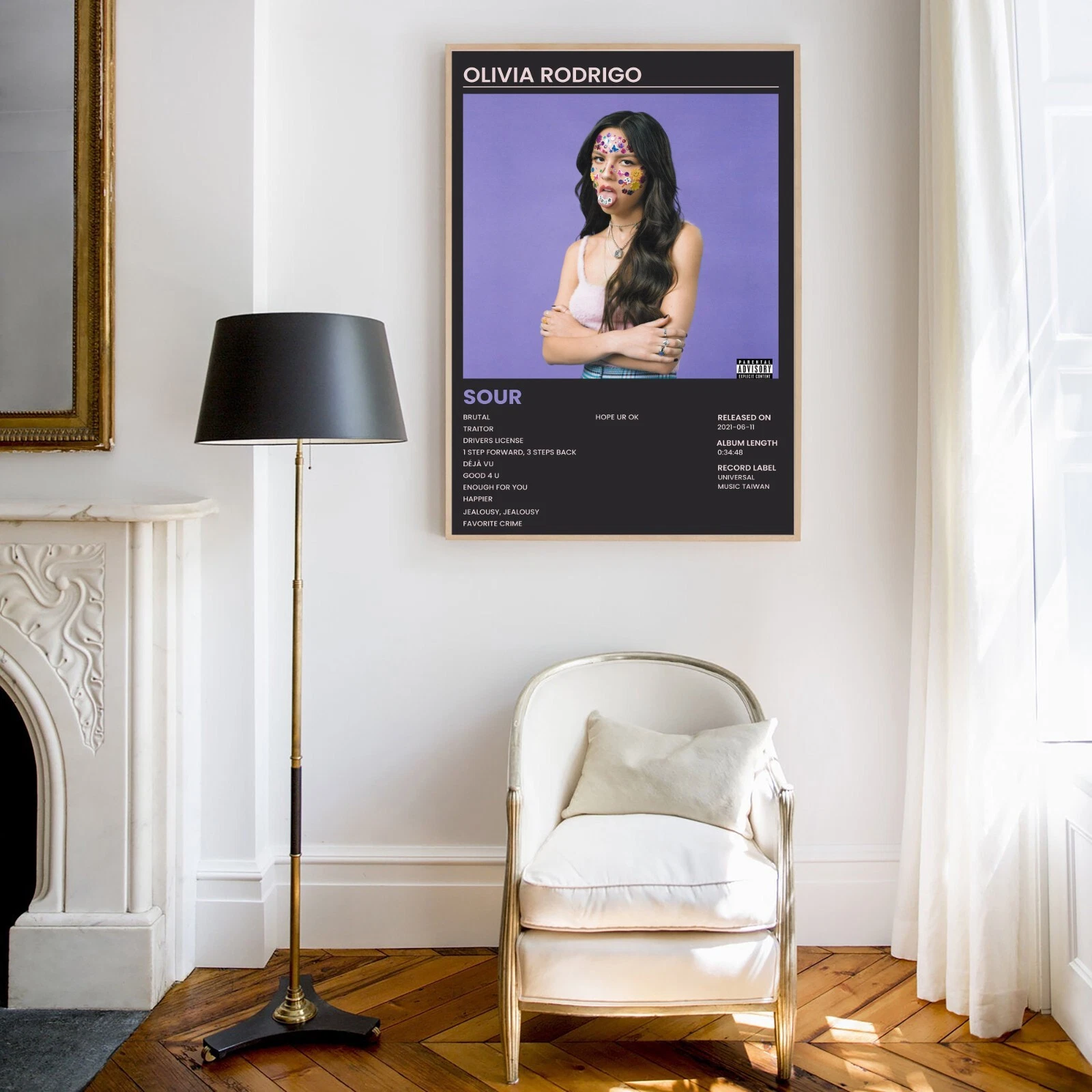 Olivia Rodrigo Sour Album Cover Music Poster. Great gift!