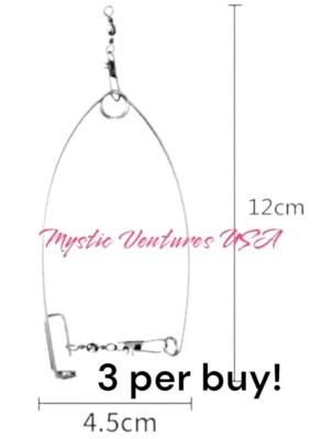 #ad 3 Loaded Hook Setters Spring Steel EASY Fish Catcher FREE USA SHIP $7.99