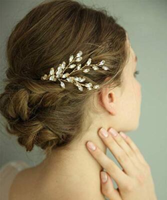 FXmimior Wedding Bridal Rose Gold Hair Accessories Wedding  display picture 2