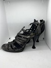 John Fluevog Listen Up Ivana Pewter Metallic Heel Sz10 — photo 6