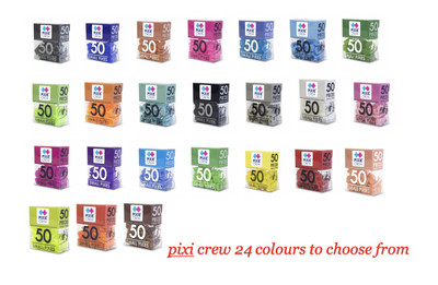 Pixie Crew leere kleine Pixel Mosaik Pixel Sets Extra Pixel Art 50-teilige Box sortiert