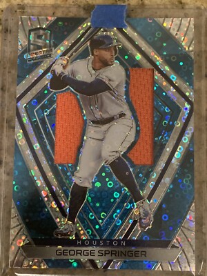 2020 Panini Chronicles Spectra Baseball George Springer Orange Relic 42/99