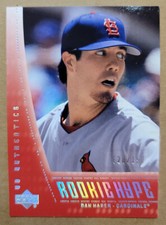 Dan Haren Rookie 2003 UD Authentics #131 Rookie Hype RC 020/150 Cardinals