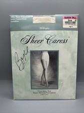 NIP Worthington Sheer Caress Pantihose Control Top sz Long Bone 81 Silky Sheer 