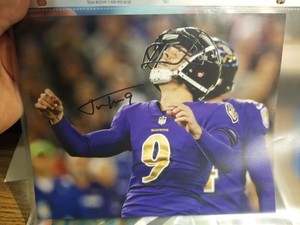 justin tucker autographed jersey