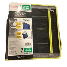 Five Star 2  Zipper Binder 530 Sheet Capacity New With Tags