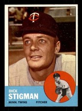 1963 Topps #89 Dick Stigman - NM+