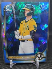 2022 Bowman Chrome 1st Sapphire Max Muncy Oakland Athletics #BCP-89 RC Rookie
