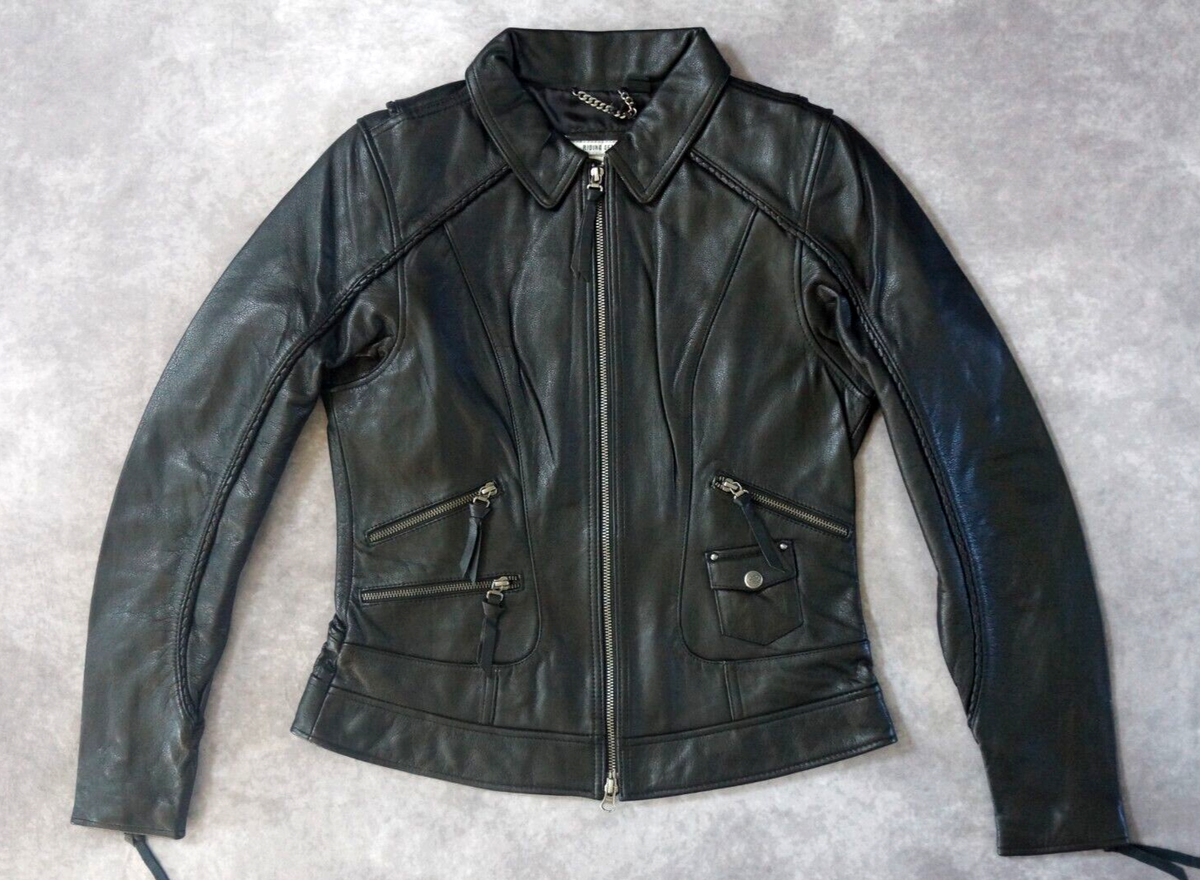 Harley Davidson Women's Heritage Braided Bar&Shield Leather Jacket