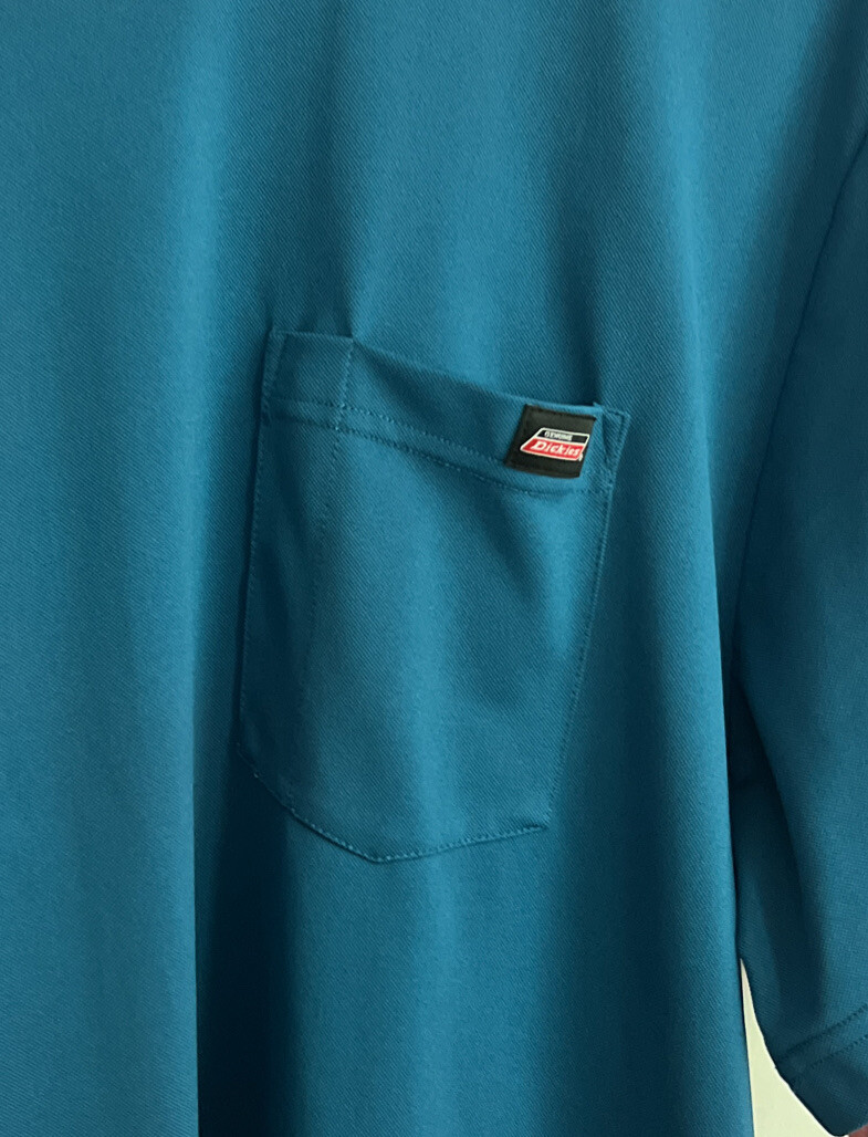 Dickies RN20697 Mens Crew Neck T Shirt 100 Polyester Pocket Logo Size