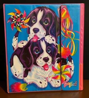 NEW Rare Vintage 1990s Lisa Frank Violet & Velvet Trapper Keeper