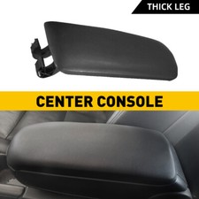 For 2002-2008 Audi A4 B6 B7 Armrest Center Box Console Lid Cover Black Leather