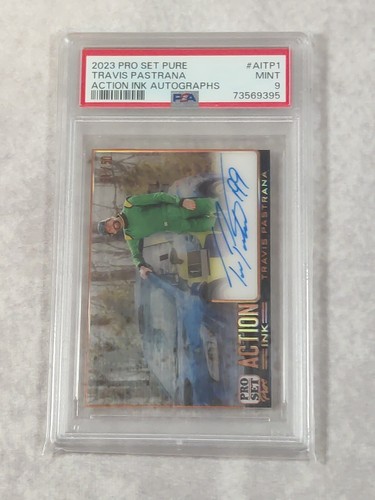 2023 Leaf Pro Set Pure Travis Pastrana Bronze Action Ink Auto #31/50 PSA 9 - Picture 2 of 5
