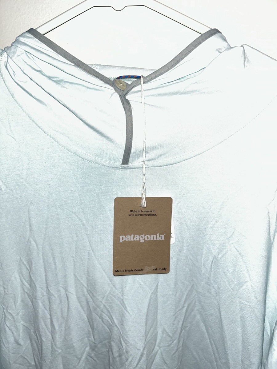 PATAGONIA MENS TROPIC COMFORT NATURAL HOODIE LIGHT WEIGHT SIZE 2XL