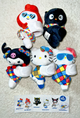 HELLO KITTY CUTIE CUFF SET OF 5 MY MELODY / CHOCOCAT / KUROMI