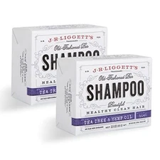 J·R·LIGGETT'S All-Natural Shampoo Bar for Hair, Tea Tree and Hemp Oil Formula