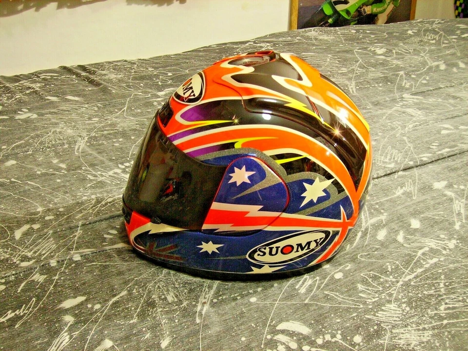 Réplica Troy Corser, 2 veces campeón del mundo. ¡CASCO RARO!! ¡REGALO GRATIS incluido! Foto 4 de 4