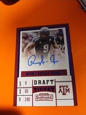 2017 Panini Contenders Draft Picks - Draft Ticket Ricky Seals-Jones #214 (AU,