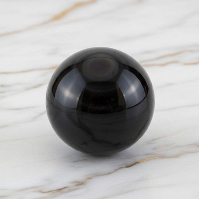 Regenbogen Obsidian Kugel 4,5cm  - Edelstein Kristall Mineralien Heilstein Deko