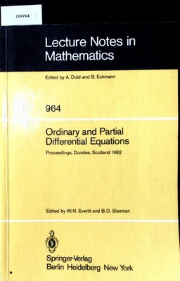 Ordinary and Partial Differential Equations. Proceedings of the Seventh Conferen