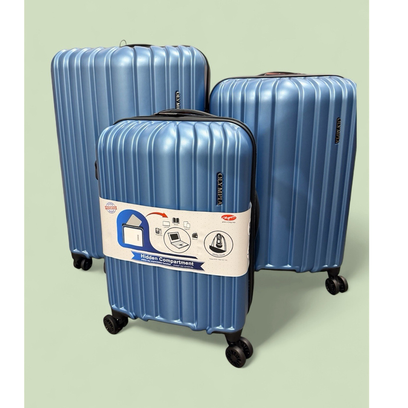 Set With Wheels And Hidden Compartment