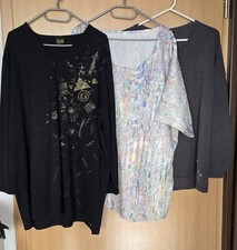 3tlg. Shirt Paket Bekleidungspaket Shirts Konvolut Oberteil Mix Gr. XXL,3XL, 52