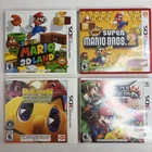 Nintendo 3DS 4 Game Bundle In Box New Super Mario Bros 3d Land Smash Pac-Man