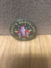 2025 Macy's Santaland Santa Pin Button Believe Thanksgiving New York NY Land