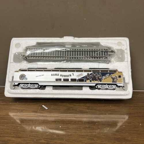 Hawthorne Village St Louis Rams Number 1 Dome Car With 4 Tracks and COA - Picture 5 of 13