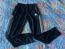 Adidas Youth Black and White Training Soccer Pants Size 13-14Y Aeroready