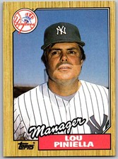⚾ 1987 Topps #168 Lou Piniella New York Yankees