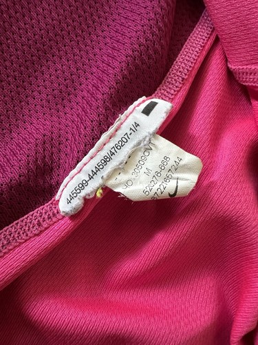 Nike Dry- Fit Women’s Running T-shirt Pink Size M Breathble Mesh Athletic Tee - Picture 4 of 7