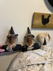 Primitive Halloween Witch Doll Bust Set with Skull Handmade New 3 Pieces Naive — photo 6