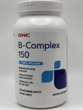 GNC B-Complex 150 Timed-Release 100 Vegetarian Caplets