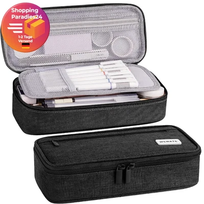 wemate federmäppchen federtaschen mäppchen etui stifte 5 fach, große kapazitä...