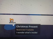 Roblox Islands 1m Orange 2022 Placeable Christmas Present Dev Item 