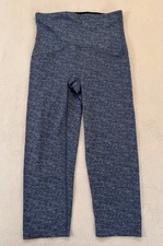 Spanx Shaping Leggings Women  s Medium Gray High Waist Compression Cropped Active