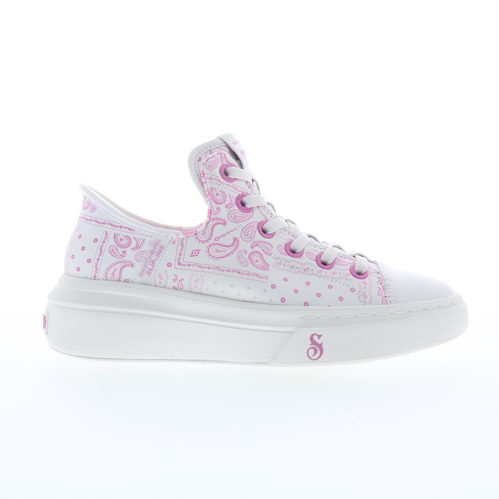 Skechers Premium Leather Snoop Dogg One Double G Womens White Sneakers Shoes 8.5