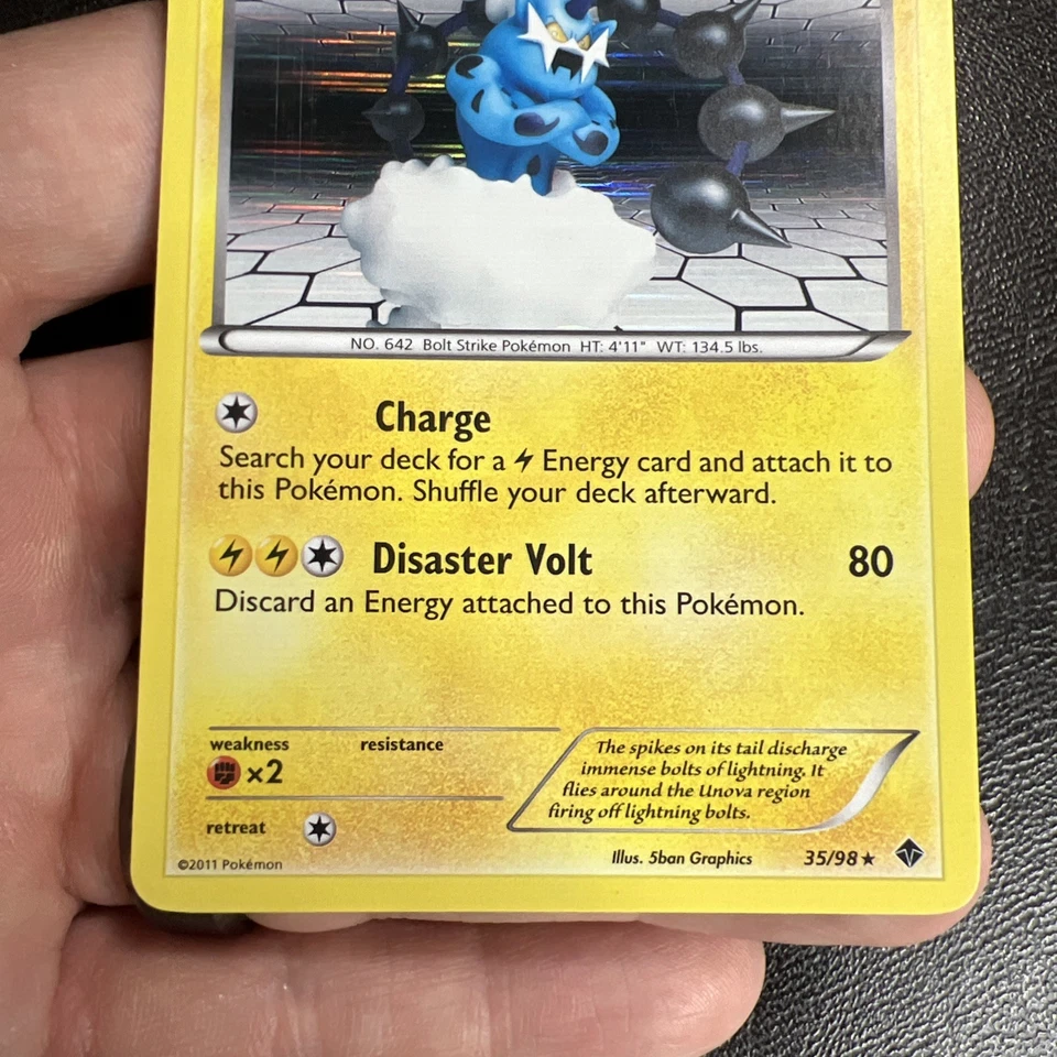 Thundurus 35/98 Emerging Powers Holo Rare Pokemon Card - Image 4 of 4