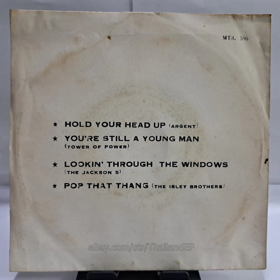 ARGENT  /TOWER OF POWER /THE JACKSON 5 /THE ISLEY BROTHERS THAI EP 7" THAILAND - Image 2 of 4