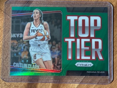 #ad 2025 Panini Prizm WNBA Caitlin Clark Top Tier Green Prizm Insert #8 Fever NM $29.99