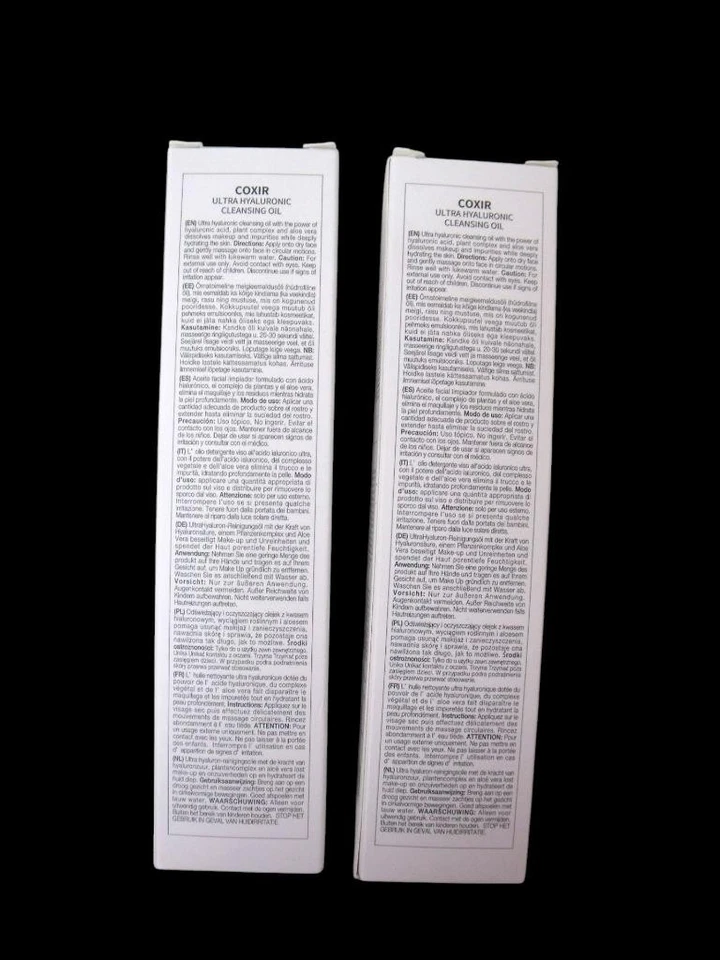 (2 упаковки) Coxir Ultra гиалуроновое очищающее масло корейское очищающее средство для лица, срок годности 11/26 - Изображение 2 из 2