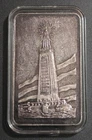 1 OZ SILVER ART BAR 1973 MEM MOUNT EVEREST MINT PHAROS OF ALEXANDRIA .999 FINE