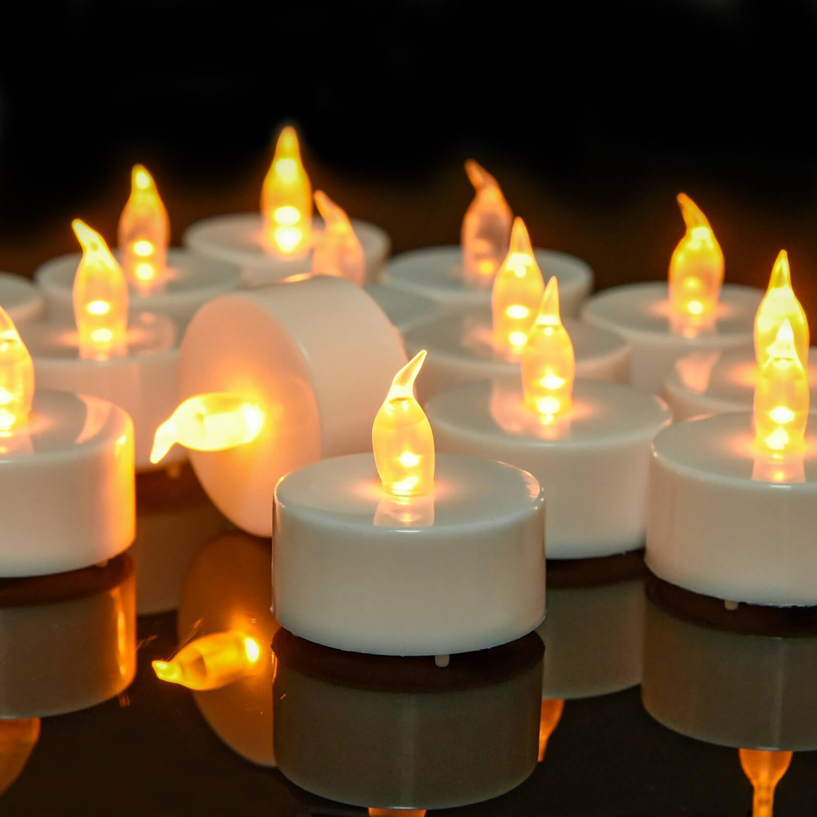 CANDLELAS 50 Candele LED Professionali Durata 200 Ore Luce Calda