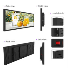Commercial LCD Stretch Strip screenEdgeVideoBar Digital Signage Android