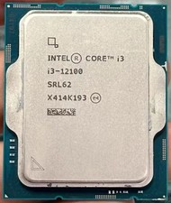 12th Gen Intel Core i3-12100 LGA 1700 CPU Processor Alder Lake Quad-Core 3.3 GHz