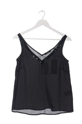 ZERO Tanktop Damen Top Gr. DE 36 schwarz Glitzer-Optik