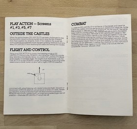 Colecovision Xonox Video Game -Sir Lancelot