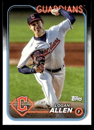 2024 Topps Cleveland Guardians #CLE-4 Logan Allen | Baseball Card